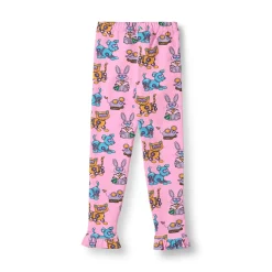 Hot Dabinett With Robot Pets Leggings Pink Lilac Barn Byxor & Shorts