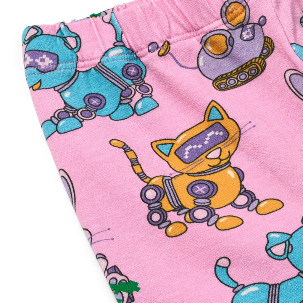 Hot Dabinett With Robot Pets Leggings Pink Lilac Barn Byxor & Shorts