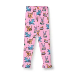Hot Dabinett With Robot Pets Leggings Pink Lilac Barn Byxor & Shorts