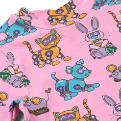 Best Dabinett With Robot Pets Långärmad T-shirt Pink Lilac Barn Tröjor & Toppar