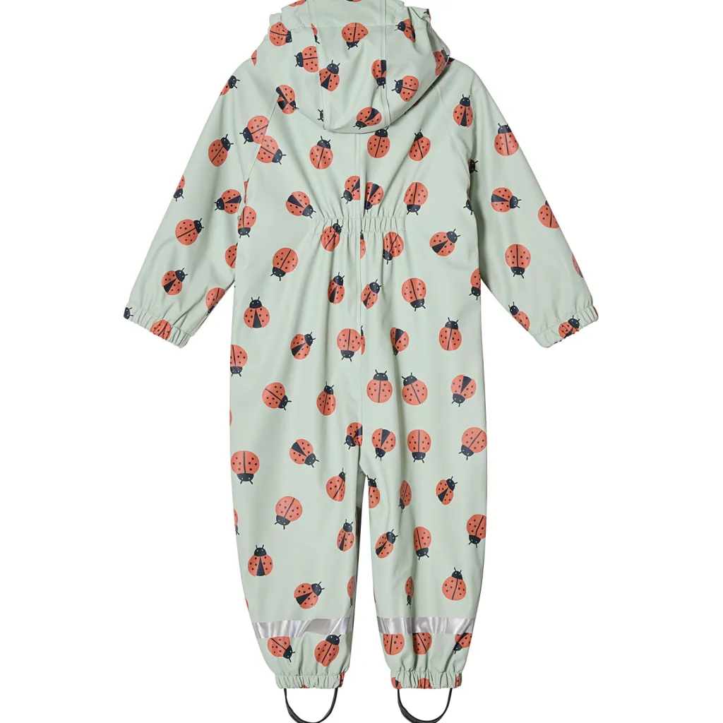 Sale Douglas Fodrad Regnoverall Pale Green Ladybug Overaller
