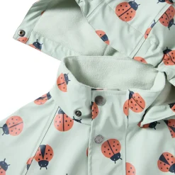 Sale Douglas Fodrad Regnoverall Pale Green Ladybug Overaller