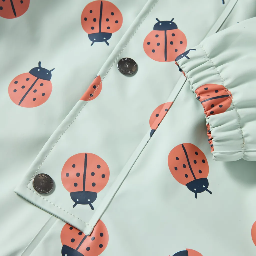 Sale Douglas Fodrad Regnoverall Pale Green Ladybug Overaller