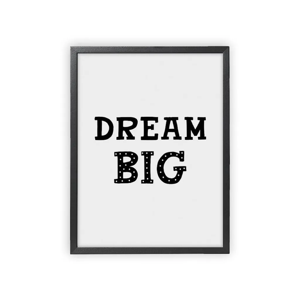 Outlet Dream Big Poster Barn Barnrumsaccessoarer