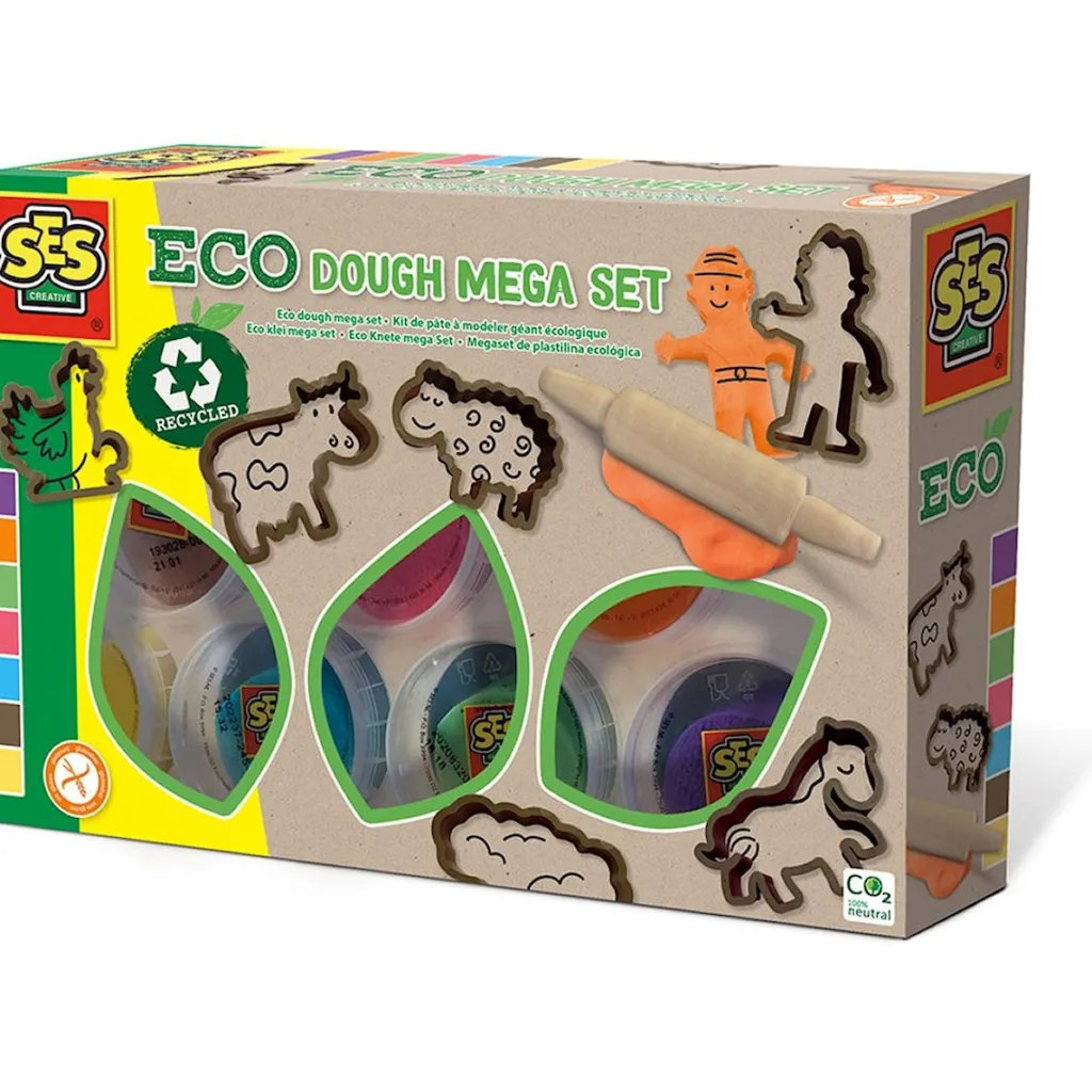 Sale Eco modellera Megaset (7x90g med redskap) Kreativitet