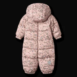 Sale Edem Vadderad Babyoverall Rose Powder Flowers Overaller