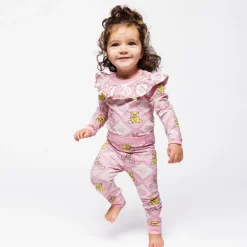 Sale Elstar Leggings För Baby Med Nallebjörnar Rosa Lace Barn Byxor & Shorts