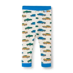 Discount Elstar Leggings För Baby Med Bilar Vit Vanilla Barn Byxor & Shorts