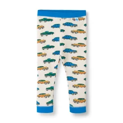 Discount Elstar Leggings För Baby Med Bilar Vit Vanilla Barn Byxor & Shorts