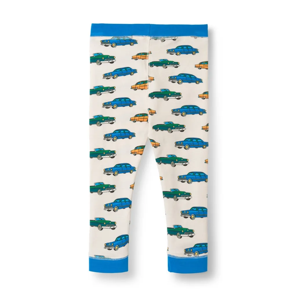 Discount Elstar Leggings För Baby Med Bilar Vit Vanilla Barn Byxor & Shorts