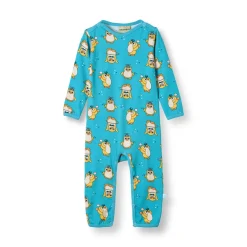 Sale Elstar Långärmad Babydräkt Med Cirkuspingviner Blå Petit Four Barn Bodys & Bodysuits