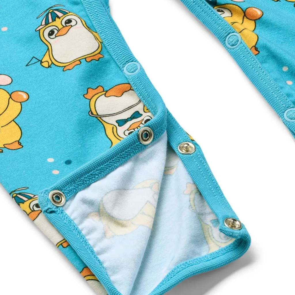 Sale Elstar Långärmad Babydräkt Med Cirkuspingviner Blå Petit Four Barn Bodys & Bodysuits