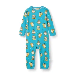 Sale Elstar Långärmad Babydräkt Med Cirkuspingviner Blå Petit Four Barn Bodys & Bodysuits
