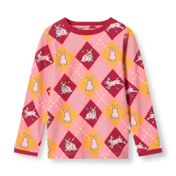 Elstar Långärmad Topp Med Kaniner Rosa Galah Barn Tröjor & Toppar