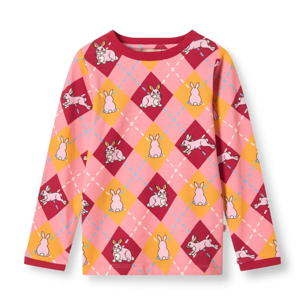 Elstar Långärmad Topp Med Kaniner Rosa Galah Barn Tröjor & Toppar
