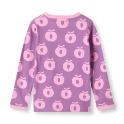 Online Elstar Långärmad Topp Med Äpplen Lila Purple Iris Barn Tröjor & Toppar