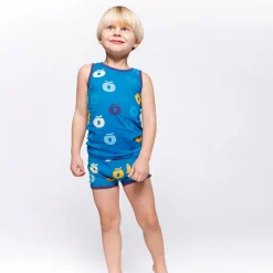 Sale Elstar Underwear Set with Apples Solid blue Barn Underkläder