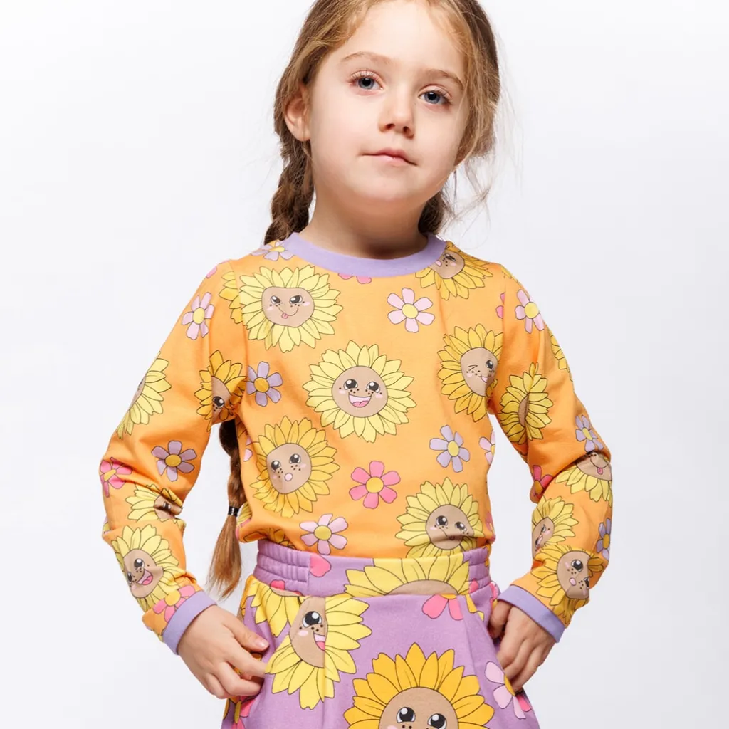 Sale Elstar With Sunflowers Långärmad T-shirt Tangerine Barn Tröjor & Toppar