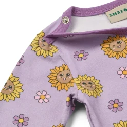 Discount Elstar With Sunflowers Långärmad Baby Body Heather Purple Barn Bodys & Bodysuits