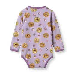 Discount Elstar With Sunflowers Långärmad Baby Body Heather Purple Barn Bodys & Bodysuits