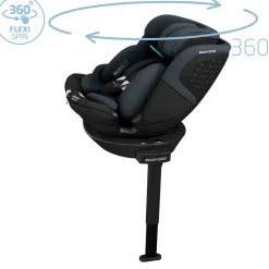 Hot Emerald 360 S Bilbarnstol 0-12Y / 0-36 Kg Tonal Black Barn Bilbarnstolar