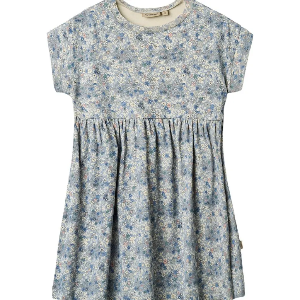 Sale Emilie Jerseyklänning Blue Summer Flowers Barn Klänningar & Kjolar