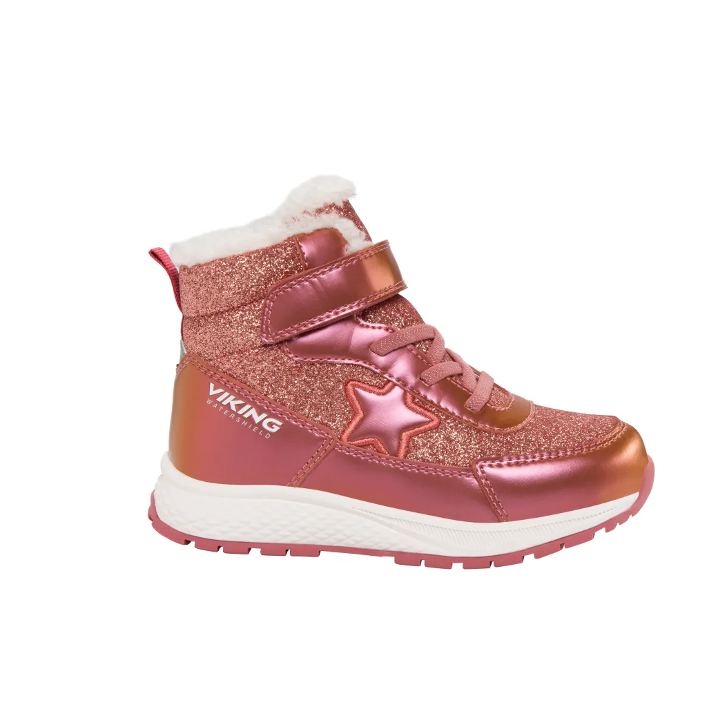 Discount Equip Star Warm WP 1V SL Vattentäta Skor Pink Barn Kängor, Stövlar & Vinterskor