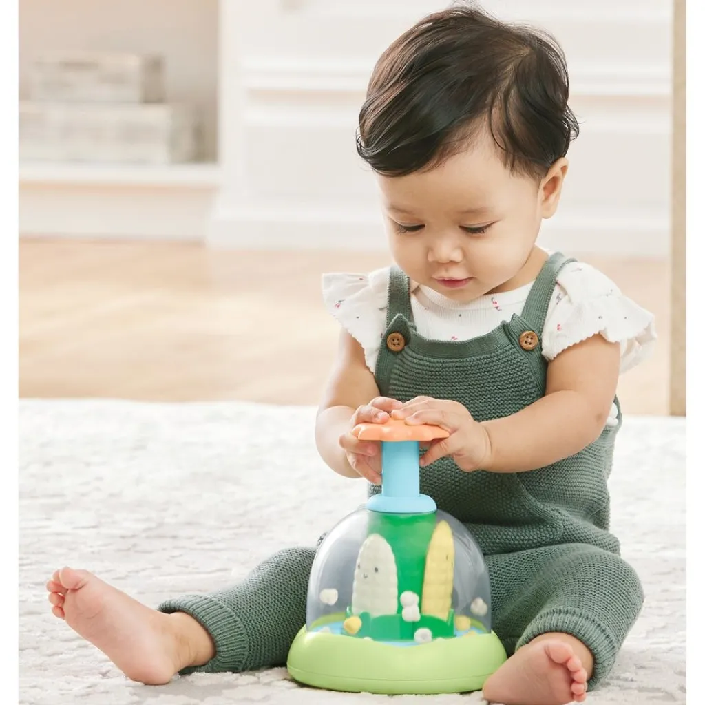 Clearance Farmstand Push & Spin Aktivitetsleksak Babyleksaker