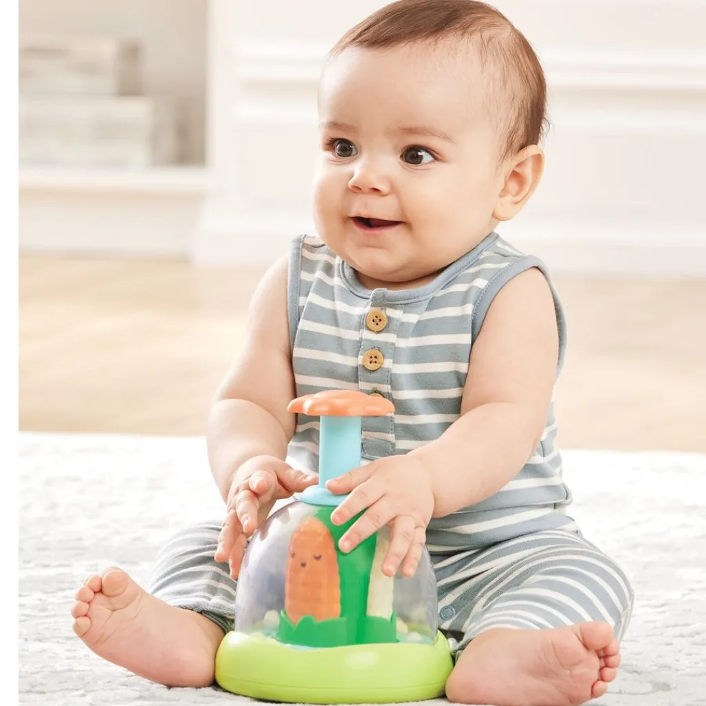 Clearance Farmstand Push & Spin Aktivitetsleksak Babyleksaker