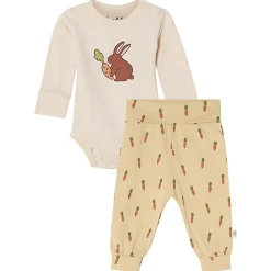 Sale Filip GOTS Set Med Baby Body Och Leggings Bunny/Carrots Barn Outfits & Gåvoset