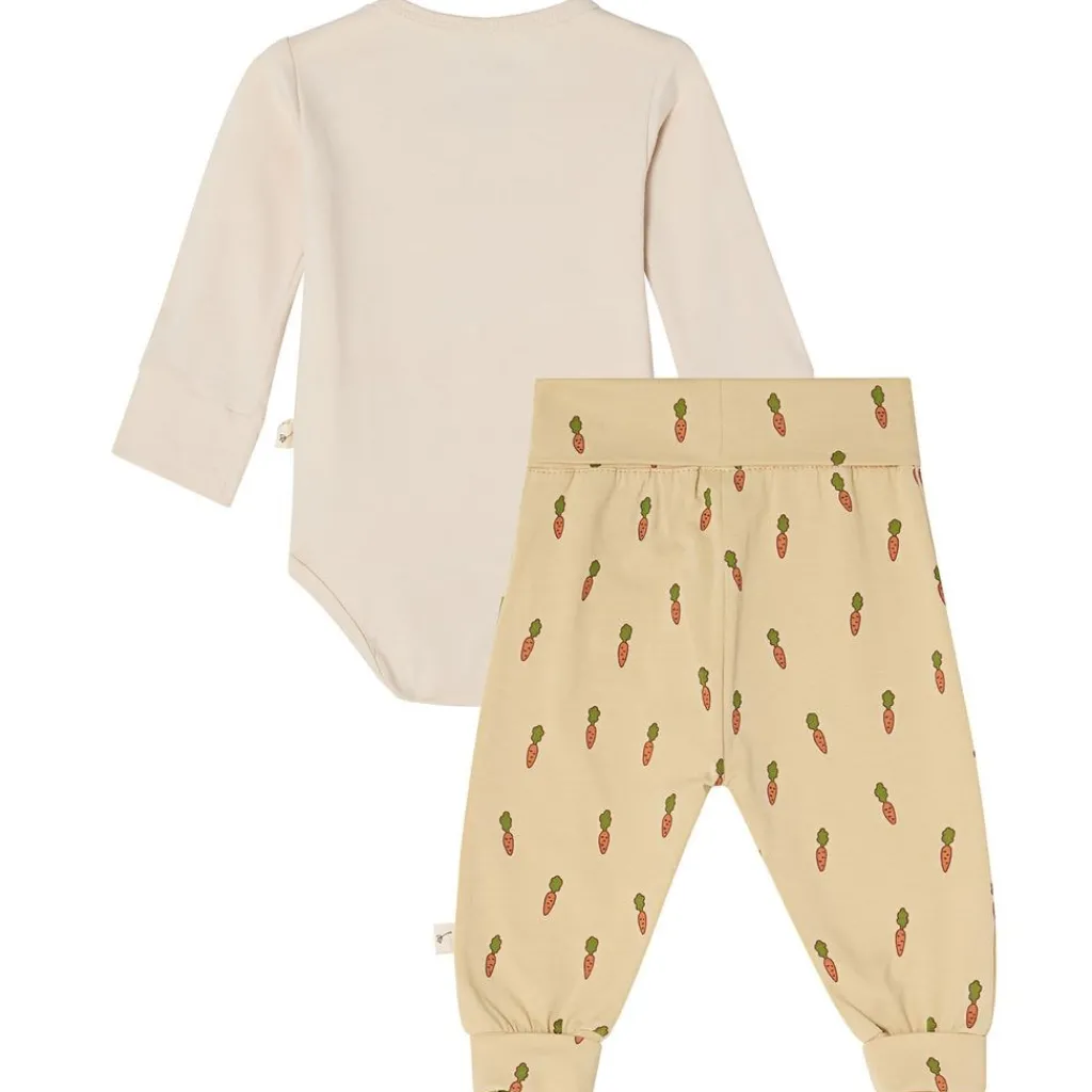 Sale Filip GOTS Set Med Baby Body Och Leggings Bunny/Carrots Barn Outfits & Gåvoset