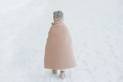 Filt I Pärlsammet Pink Bouclé Baby Sova