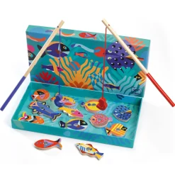 Discount Fishing Graphic Magnetiskt Fiskespel I Trä Spel & Pussel