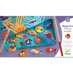 Discount Fishing Graphic Magnetiskt Fiskespel I Trä Spel & Pussel