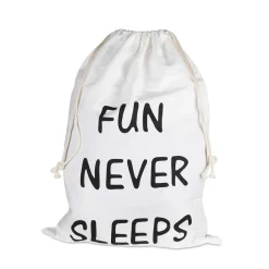 Best Fun Never Sleeps Förvaringsväska Vit Förvaring