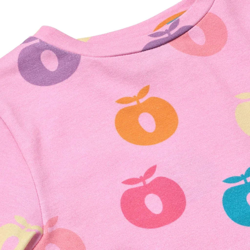 Gala With Apples Långärmad T-shirt Pink Lilac Barn Tröjor & Toppar