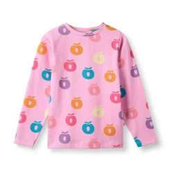 Gala With Apples Långärmad T-shirt Pink Lilac Barn Tröjor & Toppar