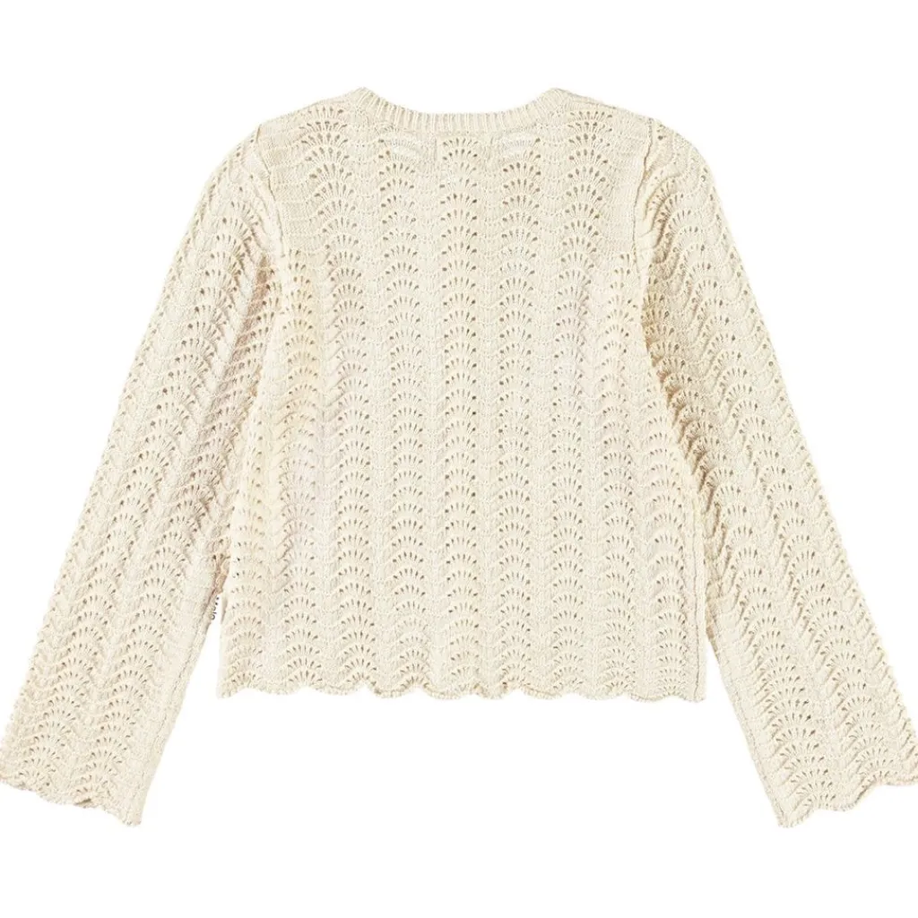 Hot Gigi Knitted Cardigan Sand Melange Barn Tröjor & Toppar