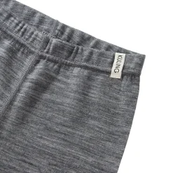 Outlet Gisborn Baselayer-set I Ull Och Bambu Dark Grey Melange Barn Underställ
