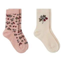Clearance GOTS Albert Mönstrade Strumpor Wild Strawberry Barn Underkläder