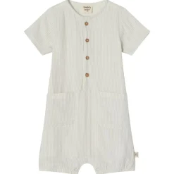 Discount GOTS Alfred Randig Romper Blå Barn Bodys & Bodysuits