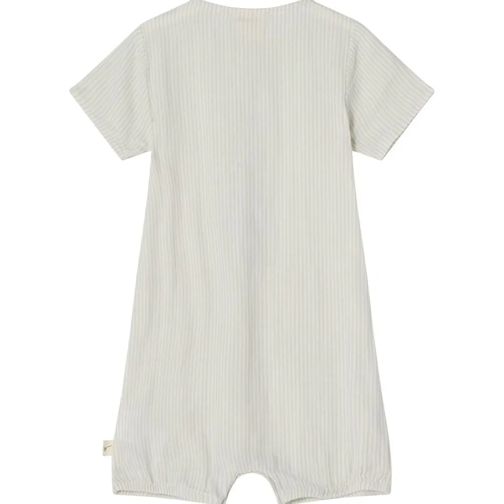 Discount GOTS Alfred Randig Romper Blå Barn Bodys & Bodysuits