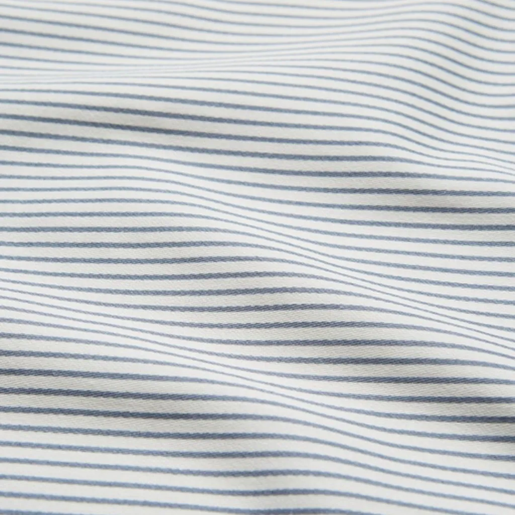 Outlet GOTS Bäddset Classic Stripes Blue Bäddtextilier
