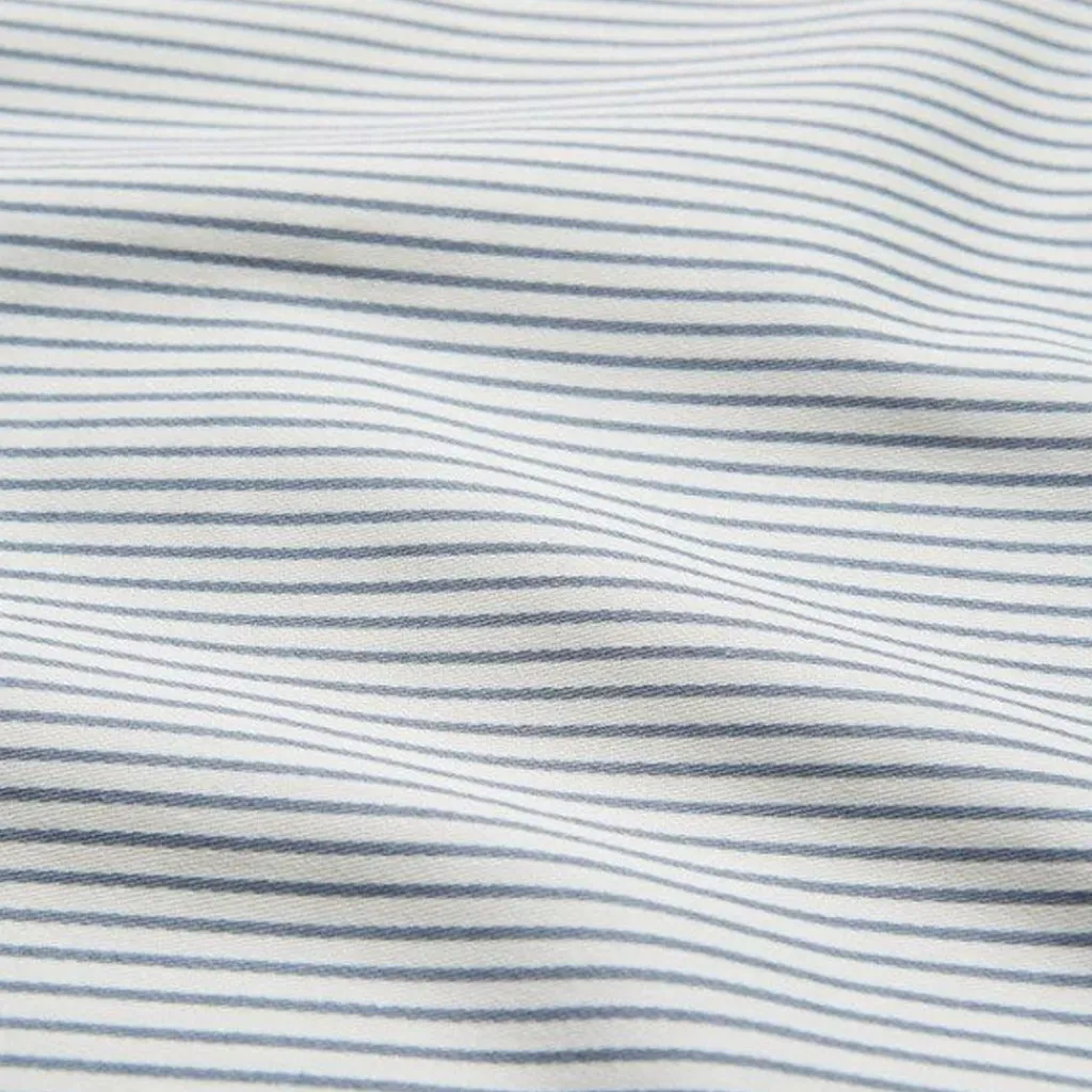 GOTS Bäddset Classic Stripes Blue Bäddtextilier