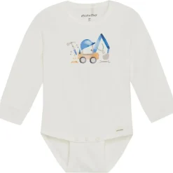 GOTS Bebis Body Marshmallow White Barn Bodys & Bodysuits