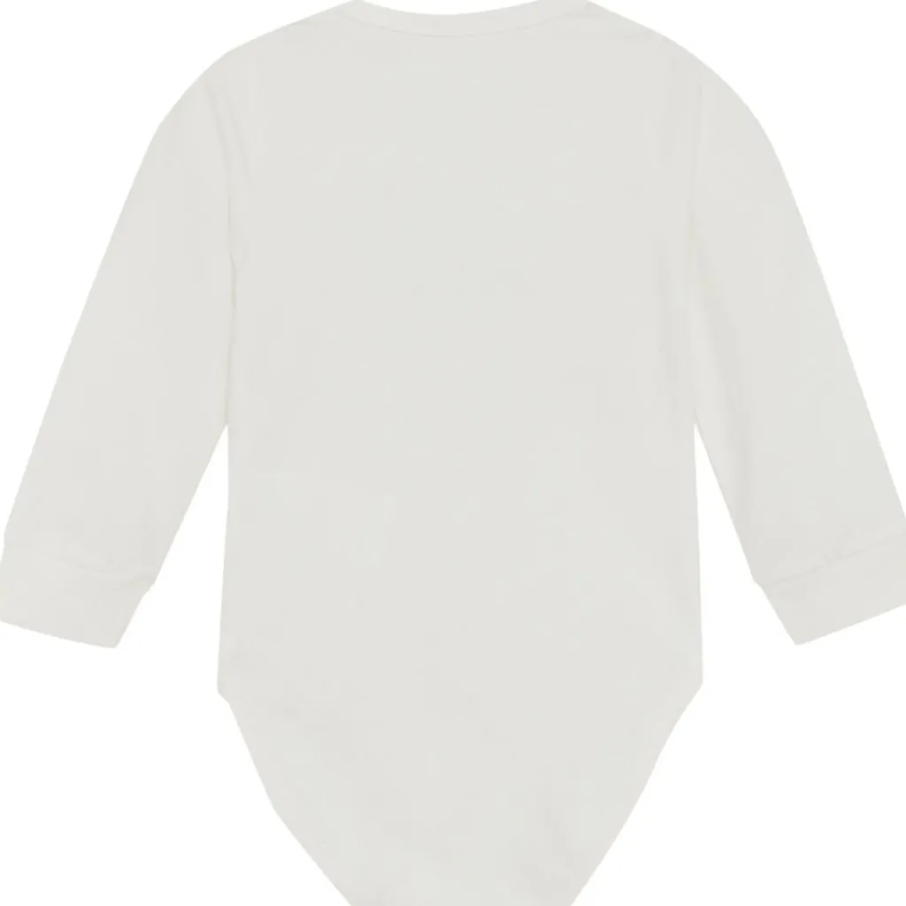 GOTS Bebis Body Marshmallow White Barn Bodys & Bodysuits