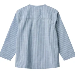 Online GOTS Bjørk Skjorta Blue Stripe Barn Tröjor & Toppar