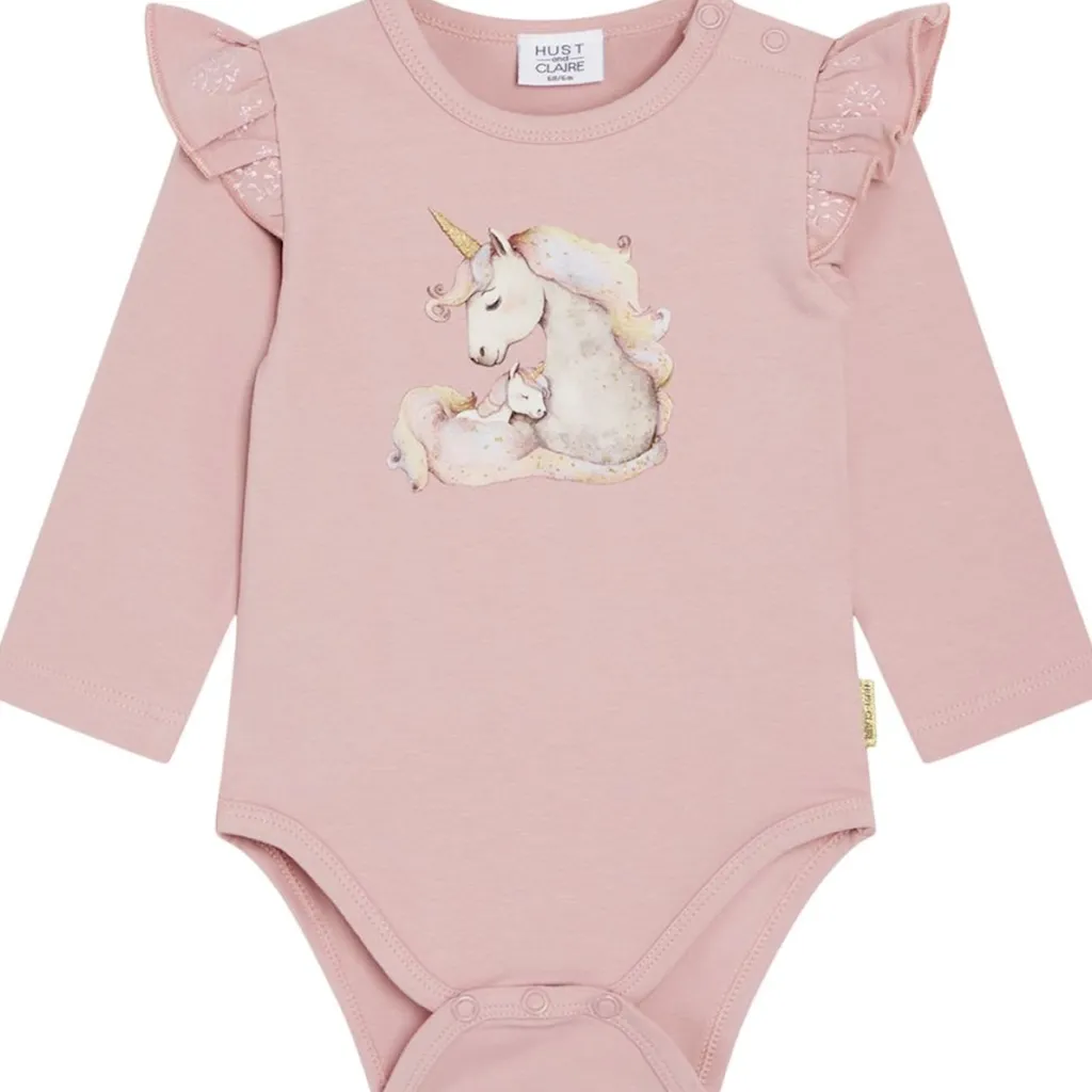 Sale GOTS Bri Baby Body Dusty Rose Barn Bodys & Bodysuits