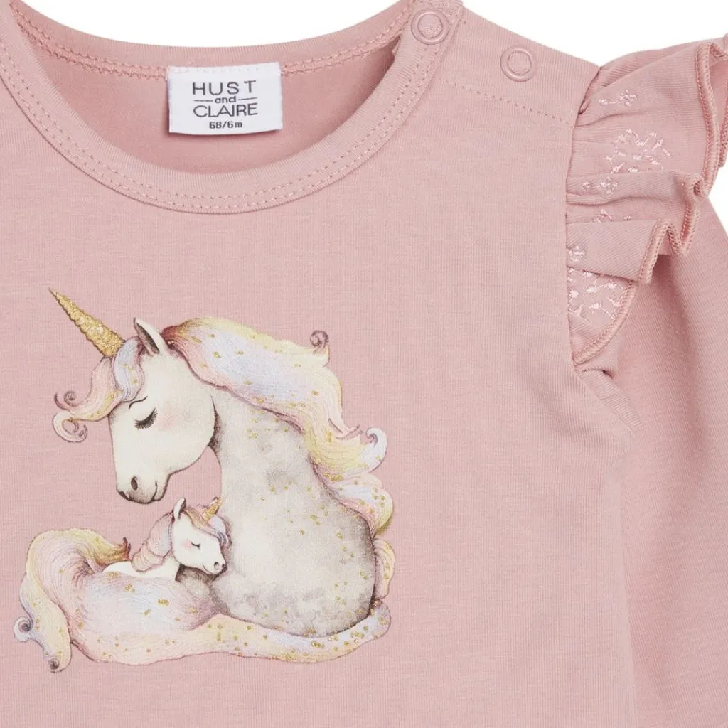 Sale GOTS Bri Baby Body Dusty Rose Barn Bodys & Bodysuits