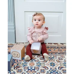Sale GOTS Bri Baby Body Dusty Rose Barn Bodys & Bodysuits